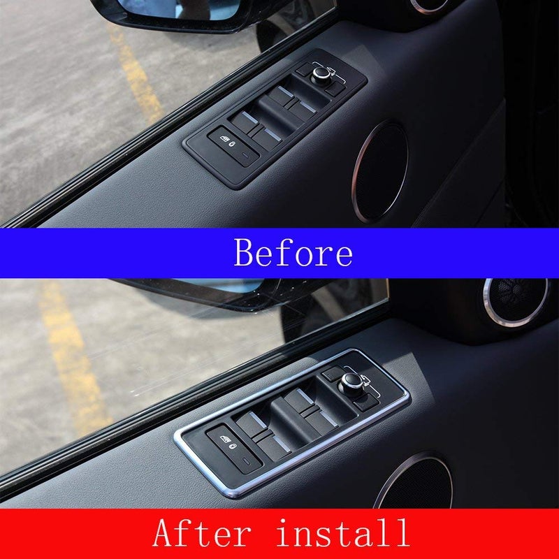CHEYA For Landrover Range Rover Sport RR Sport 2014-2017 ABS Matte Window Lift Button Frame Trim - Image 2